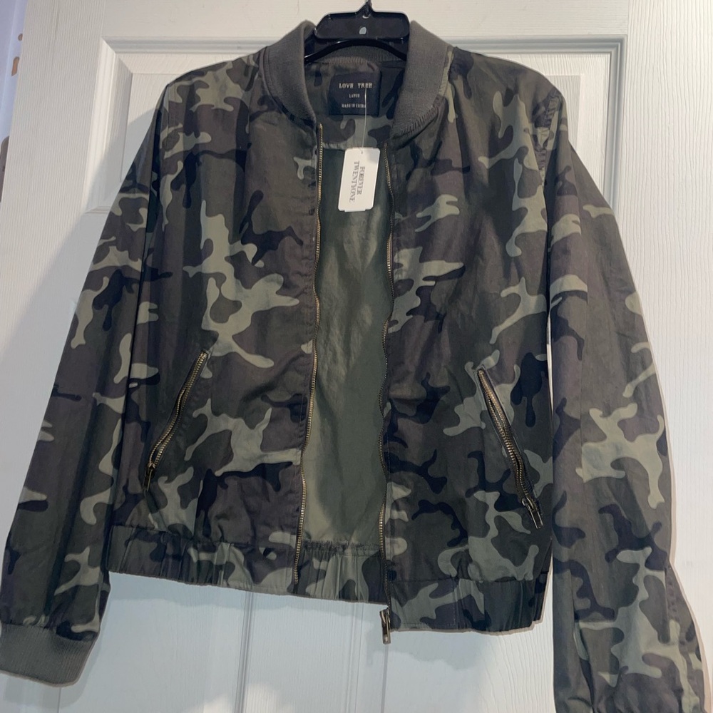 Camouflage Bomber Jacket